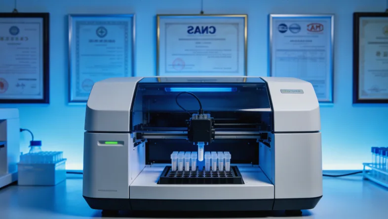 医生与患者讨论基因检测报告