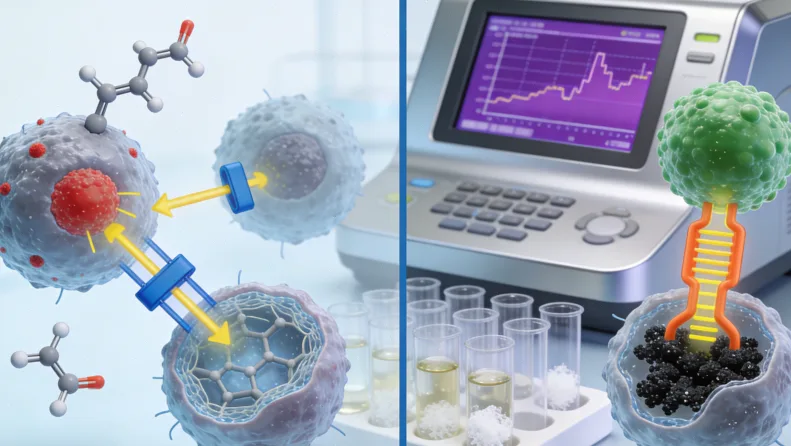 形象化的基因图谱与血压计结合示意图