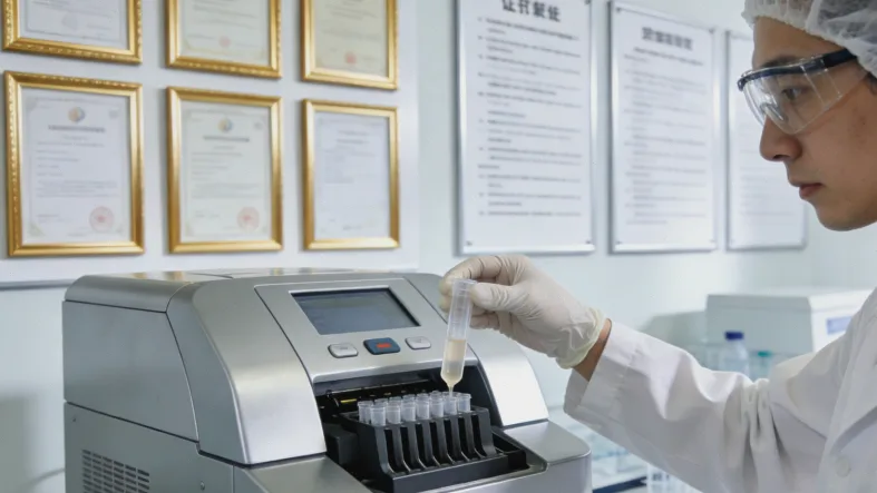 医生与患者共同查看基因检测报告