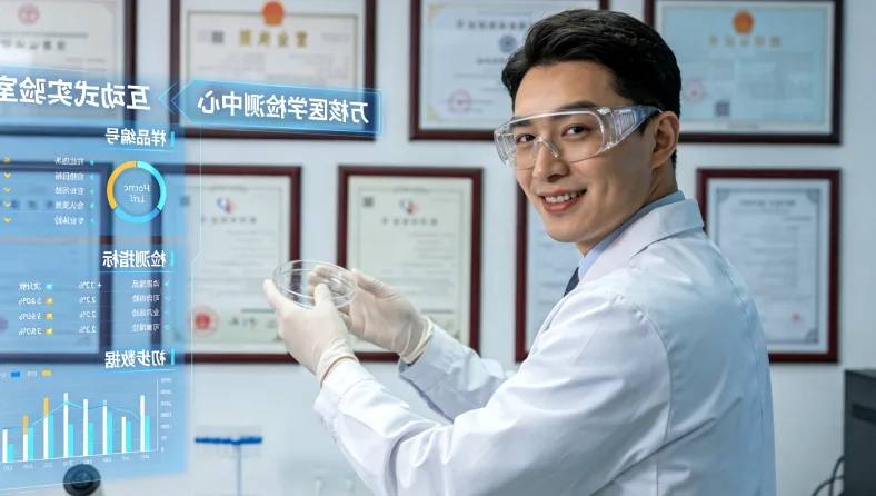 医生与患者共同查看基因检测报告