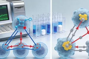 一盘海鲜与过敏症状示意图并列