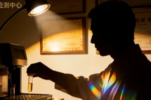 患者与医生共同查看过敏原检测报告