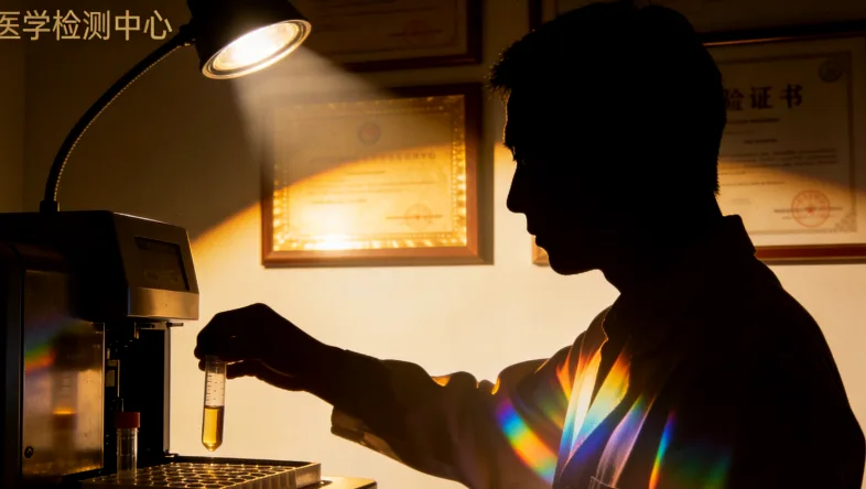 患者与医生共同查看过敏原检测报告