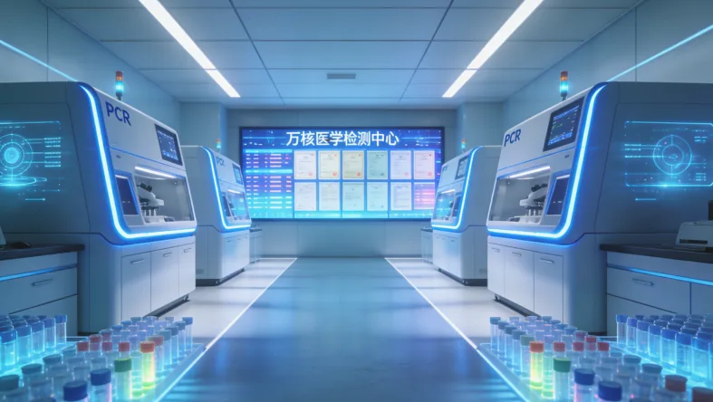 医生与患者共同查看检测报告并沟通