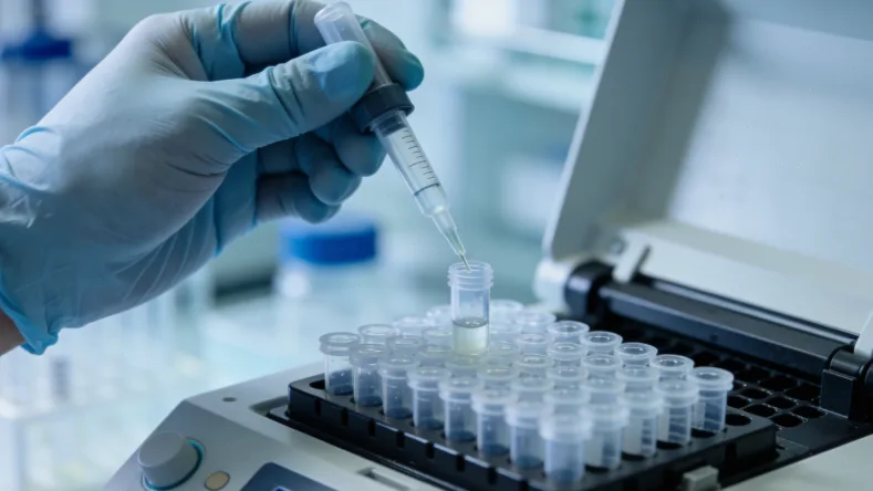 一位患者手持基因检测报告咨询医生