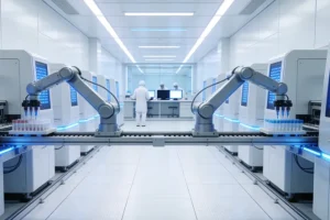 一位中老年患者手持基因检测报告，面露疑惑