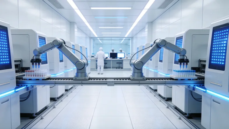 一位中老年患者手持基因检测报告，面露疑惑