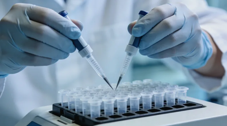 对比传统试药模式与基因指导精准用药模式的流程图