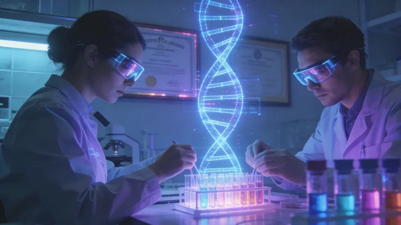 患者手持基因检测报告,面露困惑