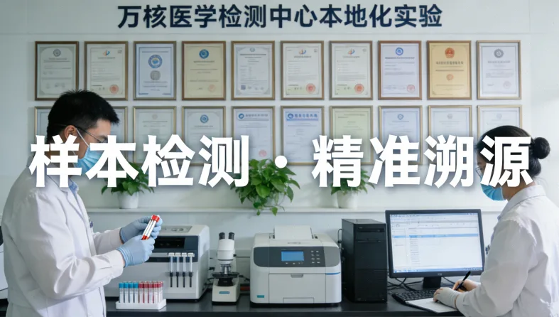 基因检测采样（口腔拭子）过程特写