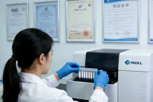 基因检测报告局部特写，突出“中间代谢型”字样