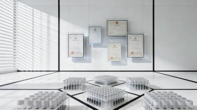 一位消费者对比查看商业检测报告与医院化验单，面露困惑。