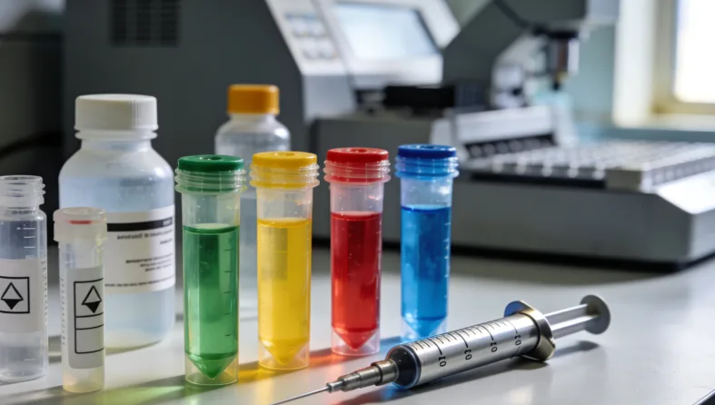 一位中老年患者同时服用多种药物，面露困惑