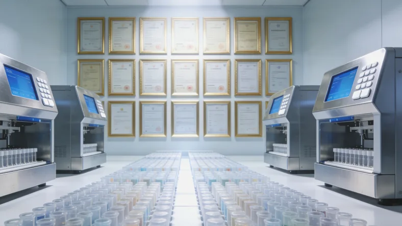 一个人开心地看着基因检测报告