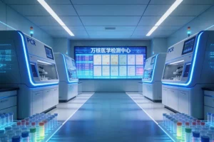 医生与患者共同查看基因检测报告