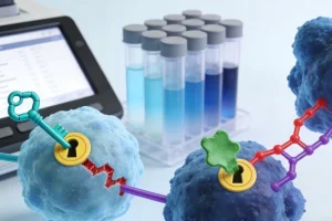 医生与患者讨论他汀基因检测报告