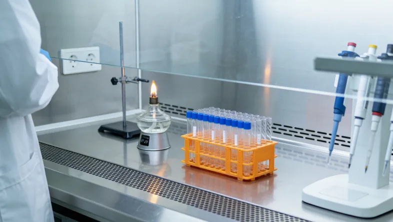 一位中老年女性正在查看他汀基因检测报告,面露疑惑