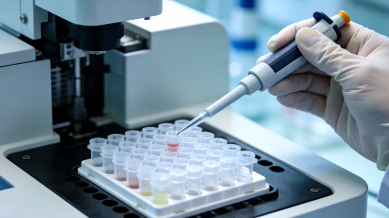 静脉抽血与唾液采集盒对比示意图