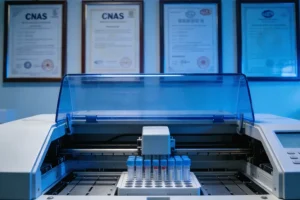 医生向孕妇解释叶酸代谢基因检测报告