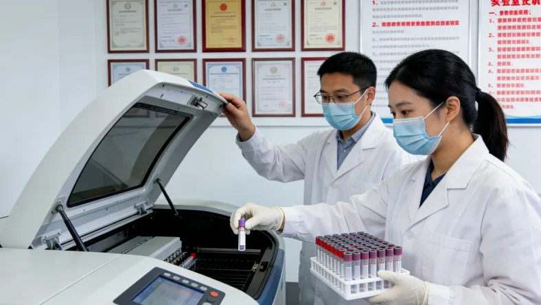 产科医生与孕妇沟通咨询的场景