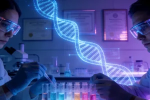 护士正在采集静脉血样放入EDTA抗凝管