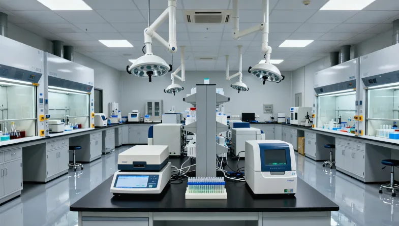 医生与家长共同查看孩子的生长曲线图进行讨论