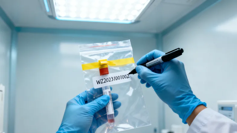 一位年轻人看着手中的基因检测报告,面露疑惑