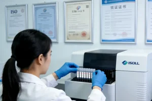 一位女性在办公桌前扶额，面露疲惫