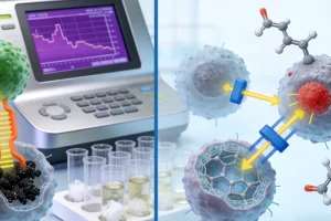 TMB检测原理示意图：肿瘤细胞突变产生新抗原