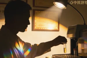 一位女性疑惑地看着手机上的陌生来电