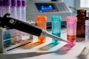 医生与患者共同查看基因检测报告