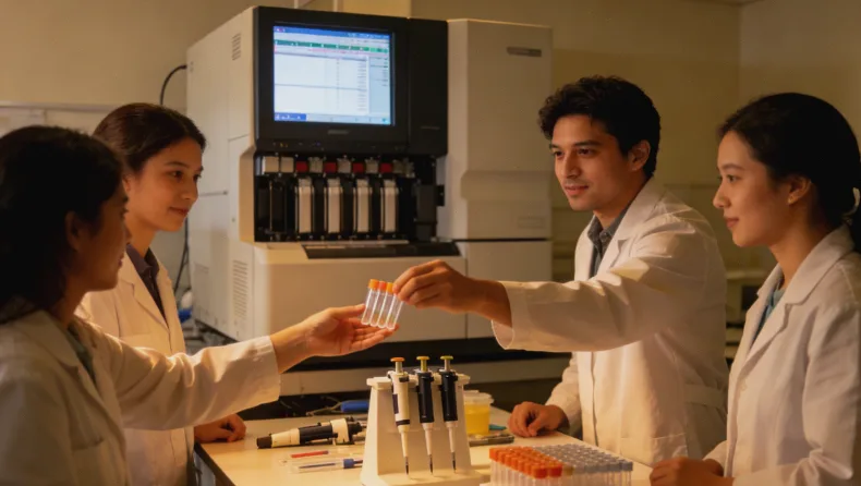 家庭成员围坐一起讨论的温馨场景