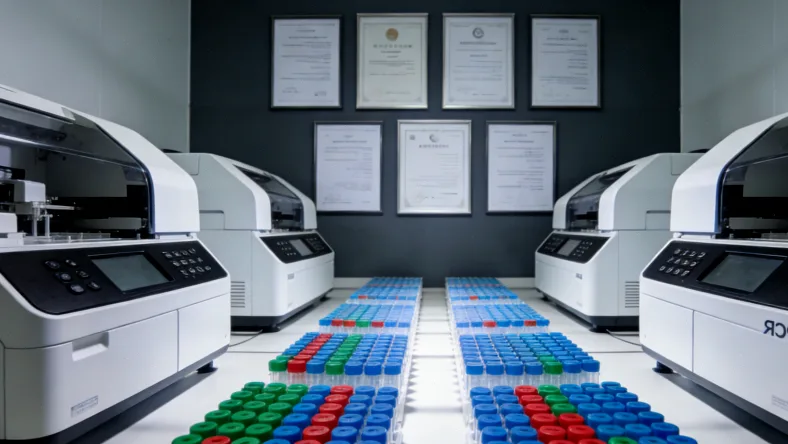 医生与患者共同查看基因检测报告