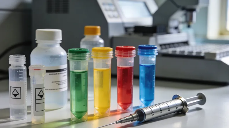 患者正在认真阅读并签署知情同意书