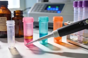 医生与患者讨论基因检测报告