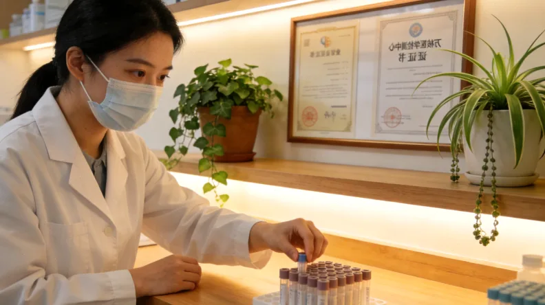 显微镜下儿童肿瘤细胞与基因图谱对比