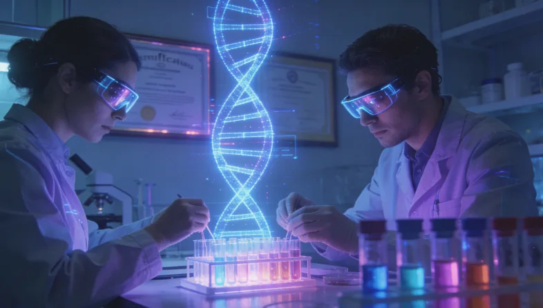 EGFR基因19外显子缺失的分子结构示意图