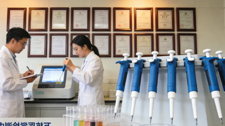 基因检测实验室技术人员处理组织样本