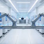 病理科医生正在检查肺癌组织蜡块