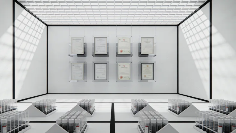 基因检测报告单特写，显示EGFR突变结果