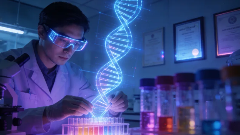 基因检测报告单中复发评分示意图