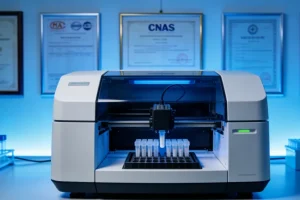 医生与患者共同查看基因检测报告