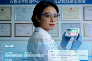 医生与年轻乳腺癌患者沟通病情示意图