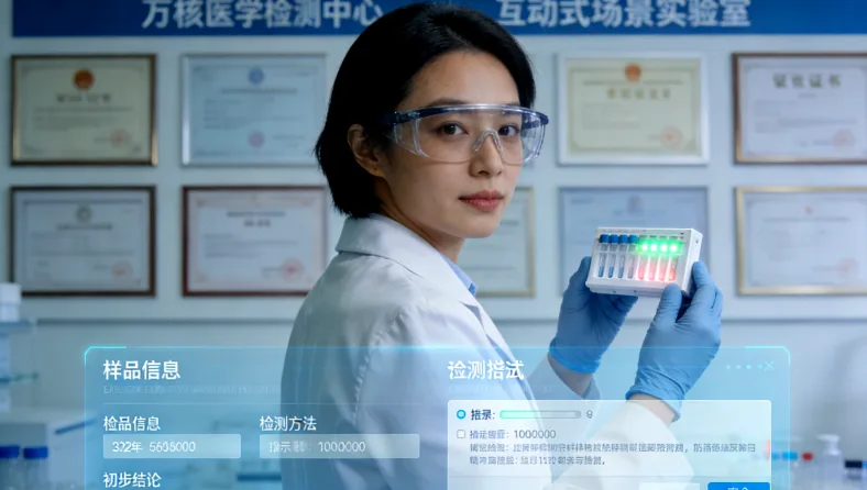 医生与年轻乳腺癌患者沟通病情示意图