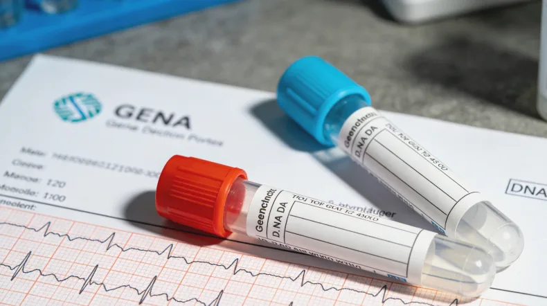 遗传谱系图：展示卵巢癌在家族中的遗传可能