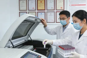 女性与医生讨论家族病史的温馨场景