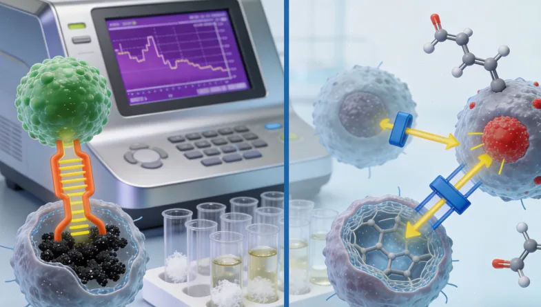 NGS测序仪正在运行的高科技场景