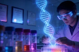 ALK融合基因驱动肺癌生长的示意图