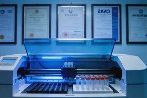 手术切除的肺癌大标本与穿刺活检针对比示意图