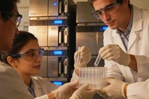 EGFR靶向药作用机制与T790M耐药示意图